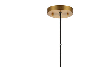 Remy 15.75" Adjustable Iron/Glass Art Deco Mid Century Globe LED Pendant - JONATHAN Y